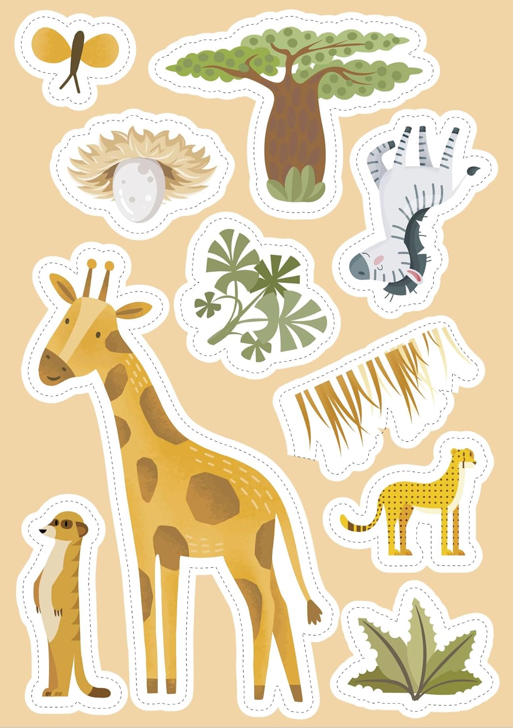 stickers and activities - the savannah