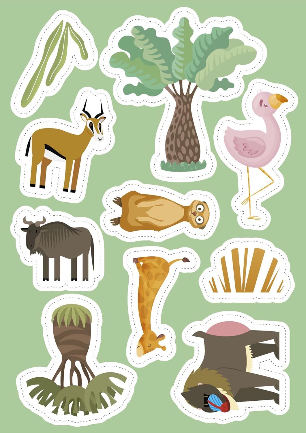stickers and activities - the savannah
