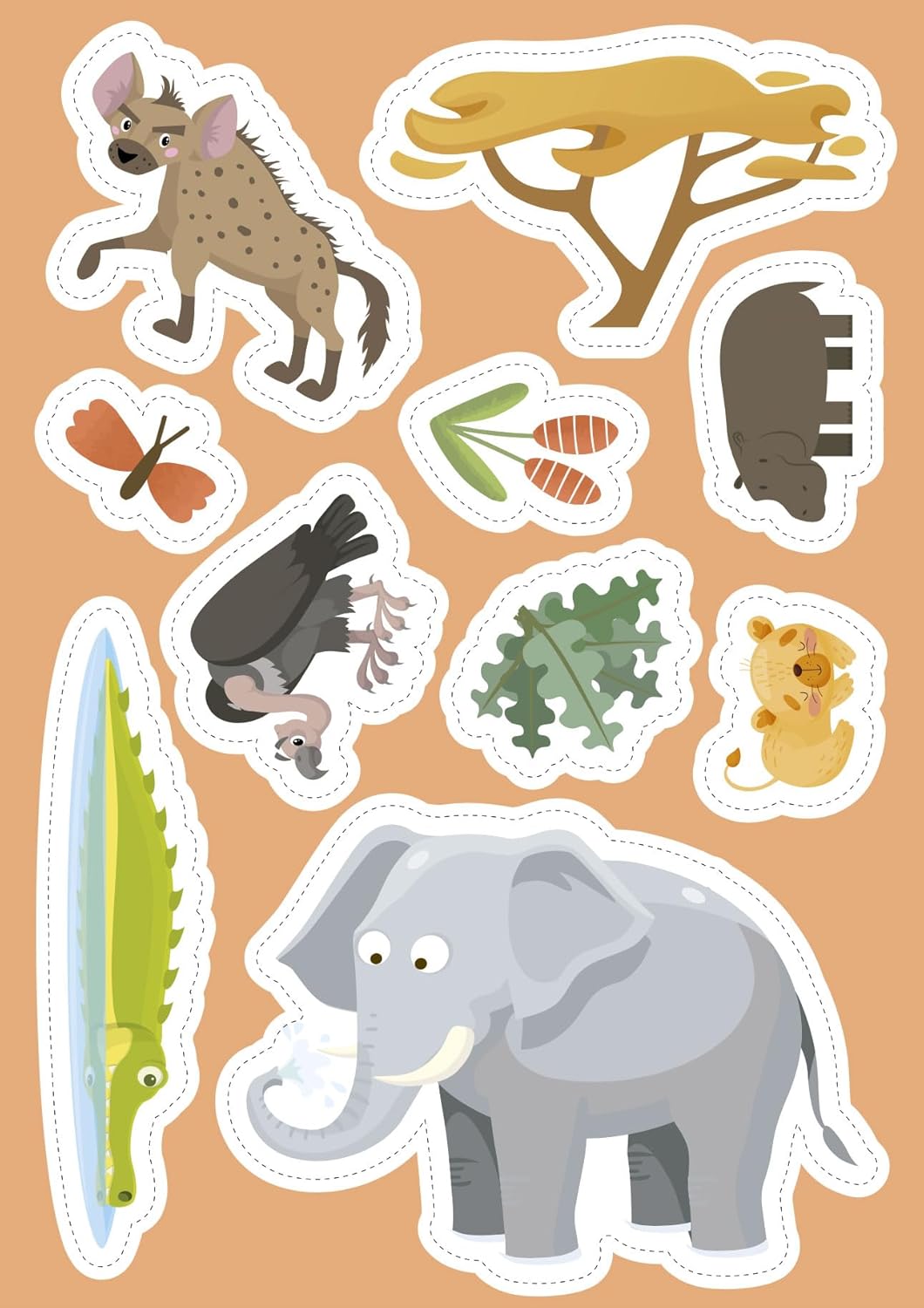 stickers and activities - the savannah