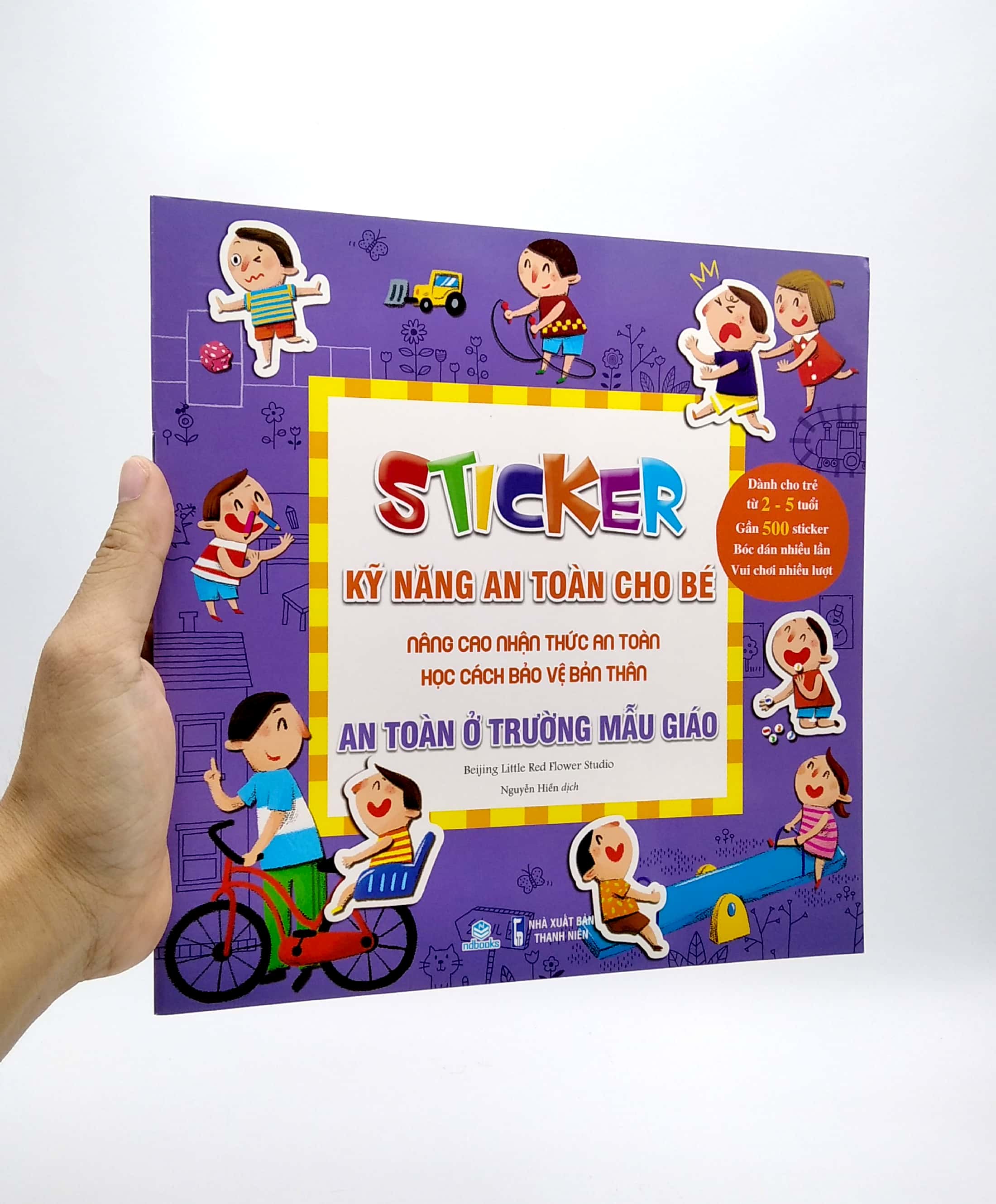 stickers kỹ năng an toàn cho bé - an toàn ở trường mẫu giáo