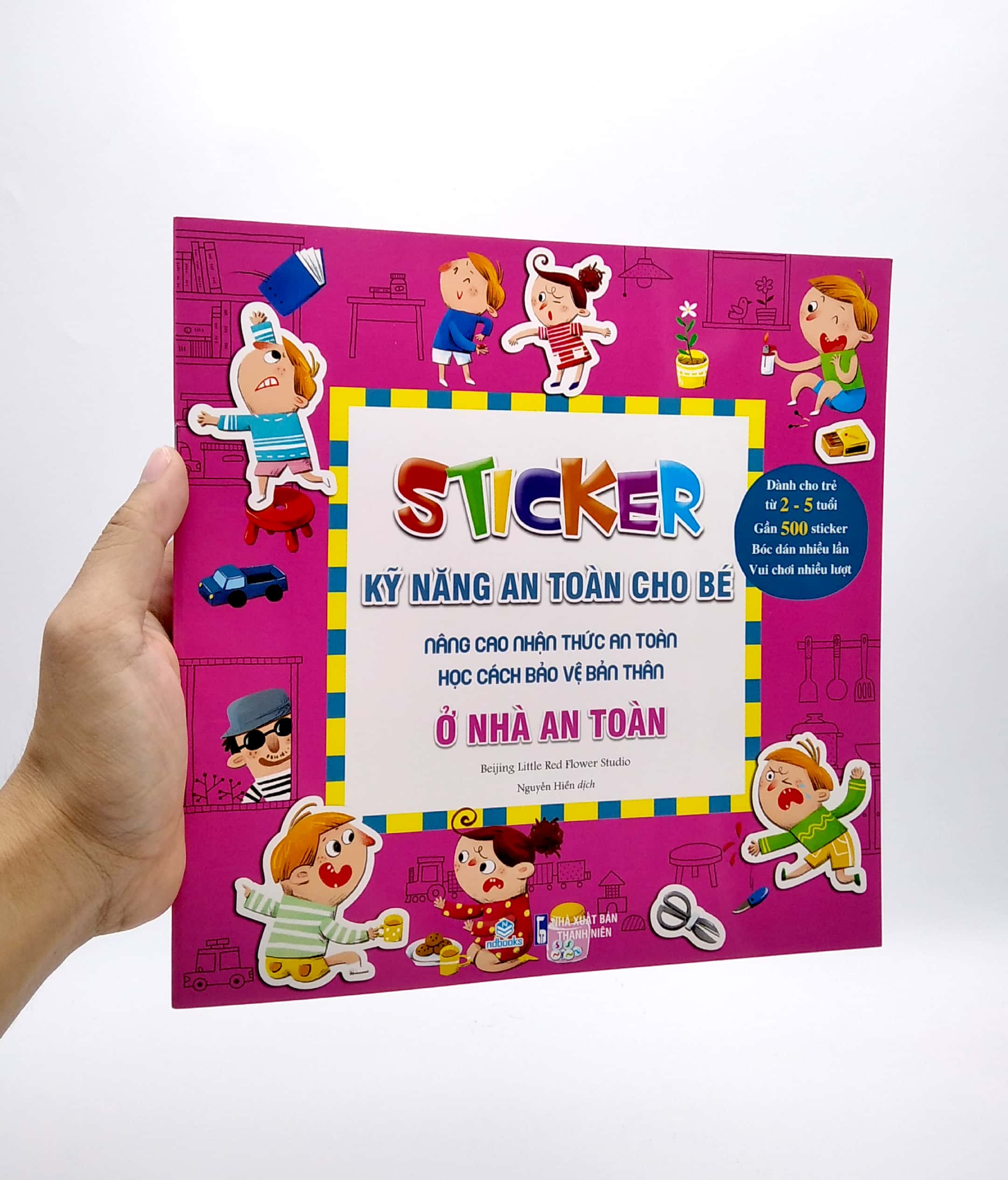 stickers kỹ năng an toàn cho bé - ở nhà an toàn