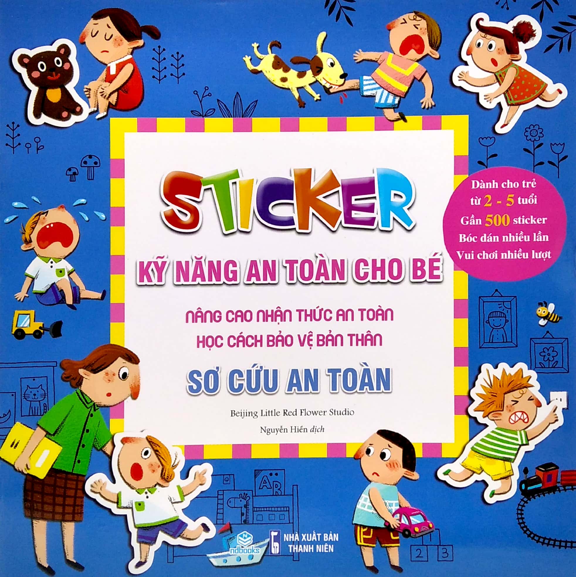 stickers kỹ năng an toàn cho bé - sơ cứu an toàn