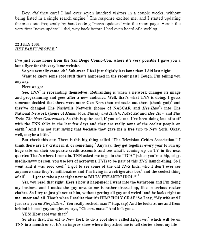 still just a geek: an annotated memoir