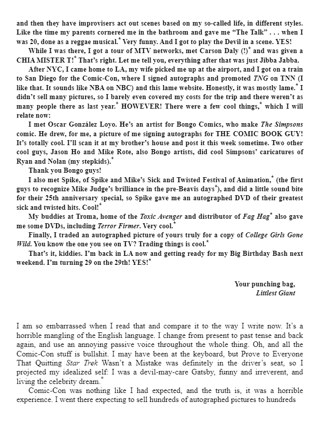 still just a geek: an annotated memoir