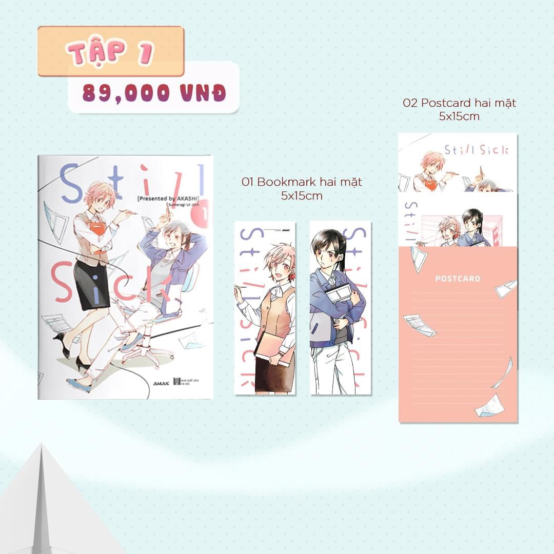 still sick - trọn bộ 3 tập - tặng kèm 3 bookmark + 6 postcard 10x15cm + 1 đai sách