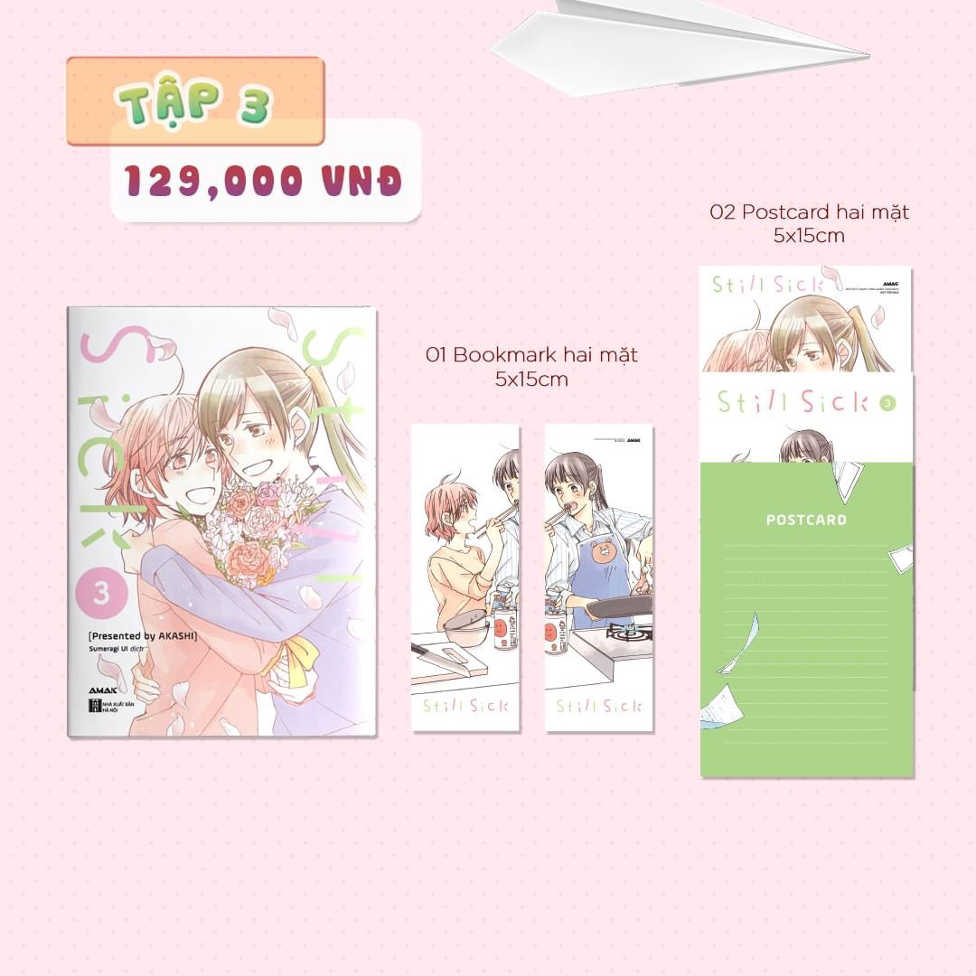 still sick - trọn bộ 3 tập - tặng kèm 3 bookmark + 6 postcard 10x15cm + 1 đai sách