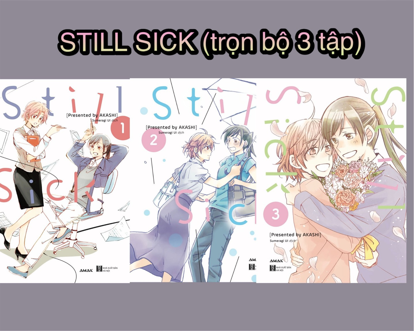 still sick - trọn bộ 3 tập - tặng kèm 3 bookmark + 6 postcard 10x15cm + 1 đai sách