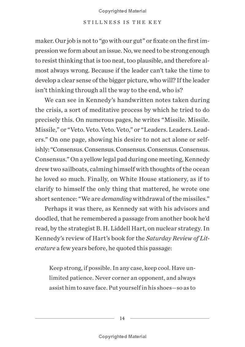 stillness is the key