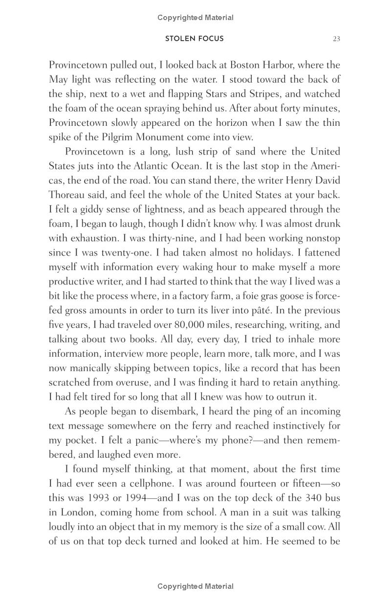 stolen focus: why you can't pay attention