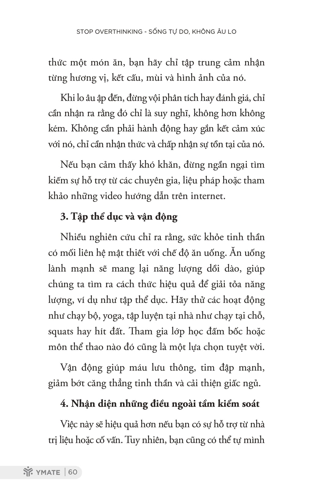 stop overthinking - sống tự do, không âu lo - 7 bước loại bỏ suy nghĩ tiêu cực và bắt đầu suy nghĩ tích cực