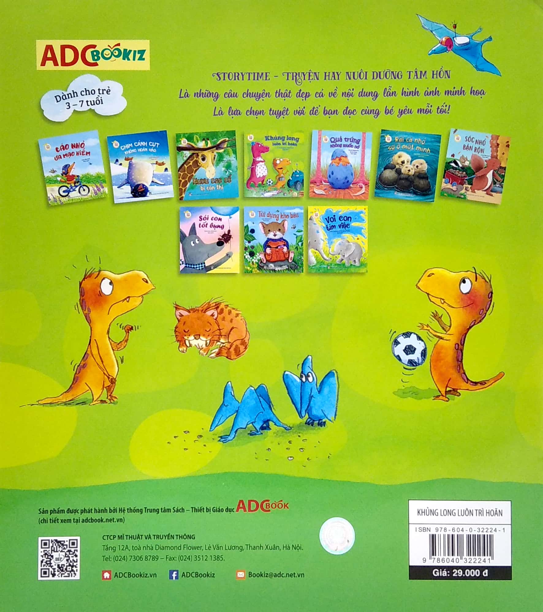 storytime - truyện hay nuôi dưỡng tâm hồn - khủng long luôn trì hoãn (tái bản 2022)