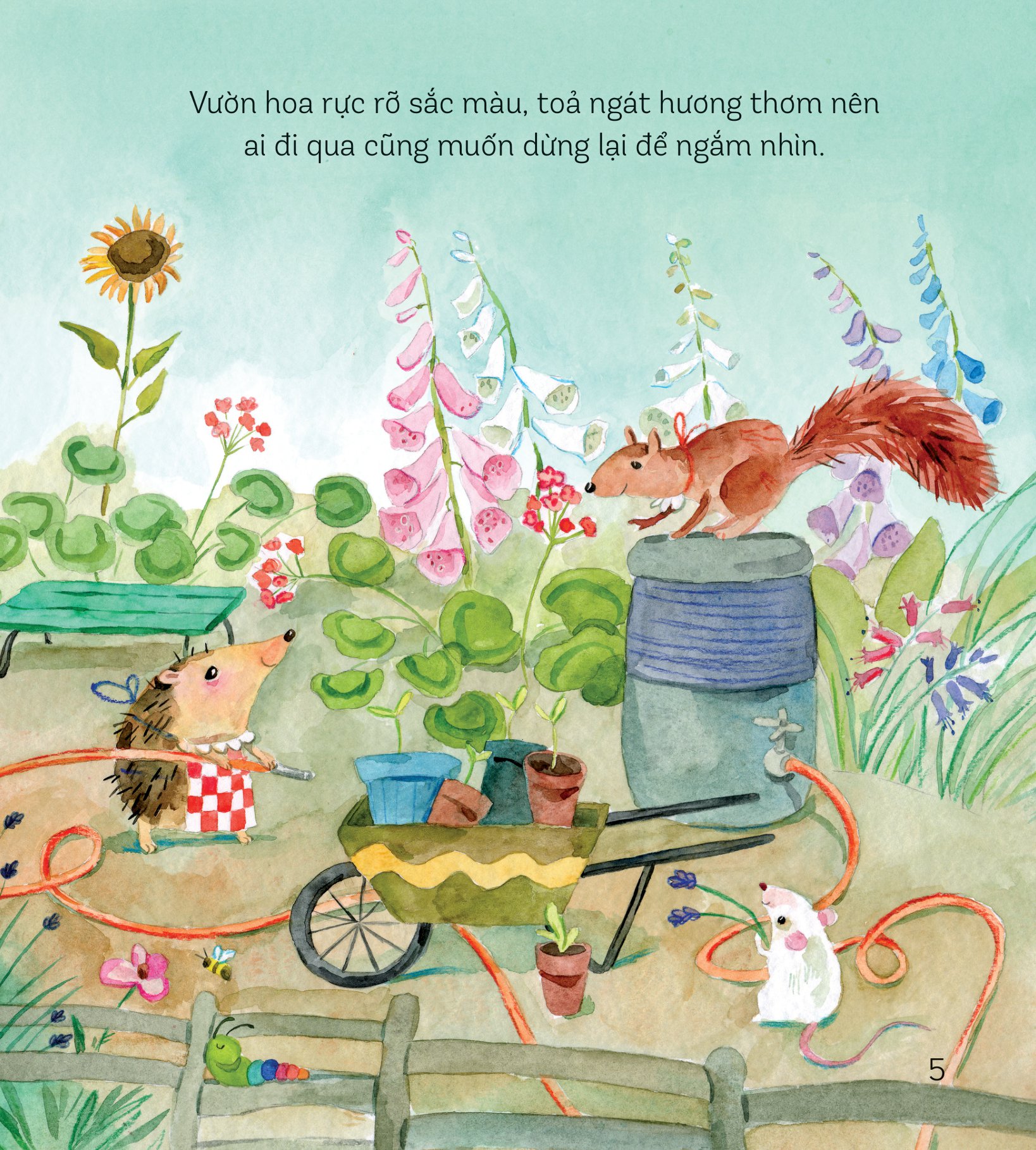 storytime - truyện hay phát triển trí tuệ - ai phá vườn hoa của cô nhím?