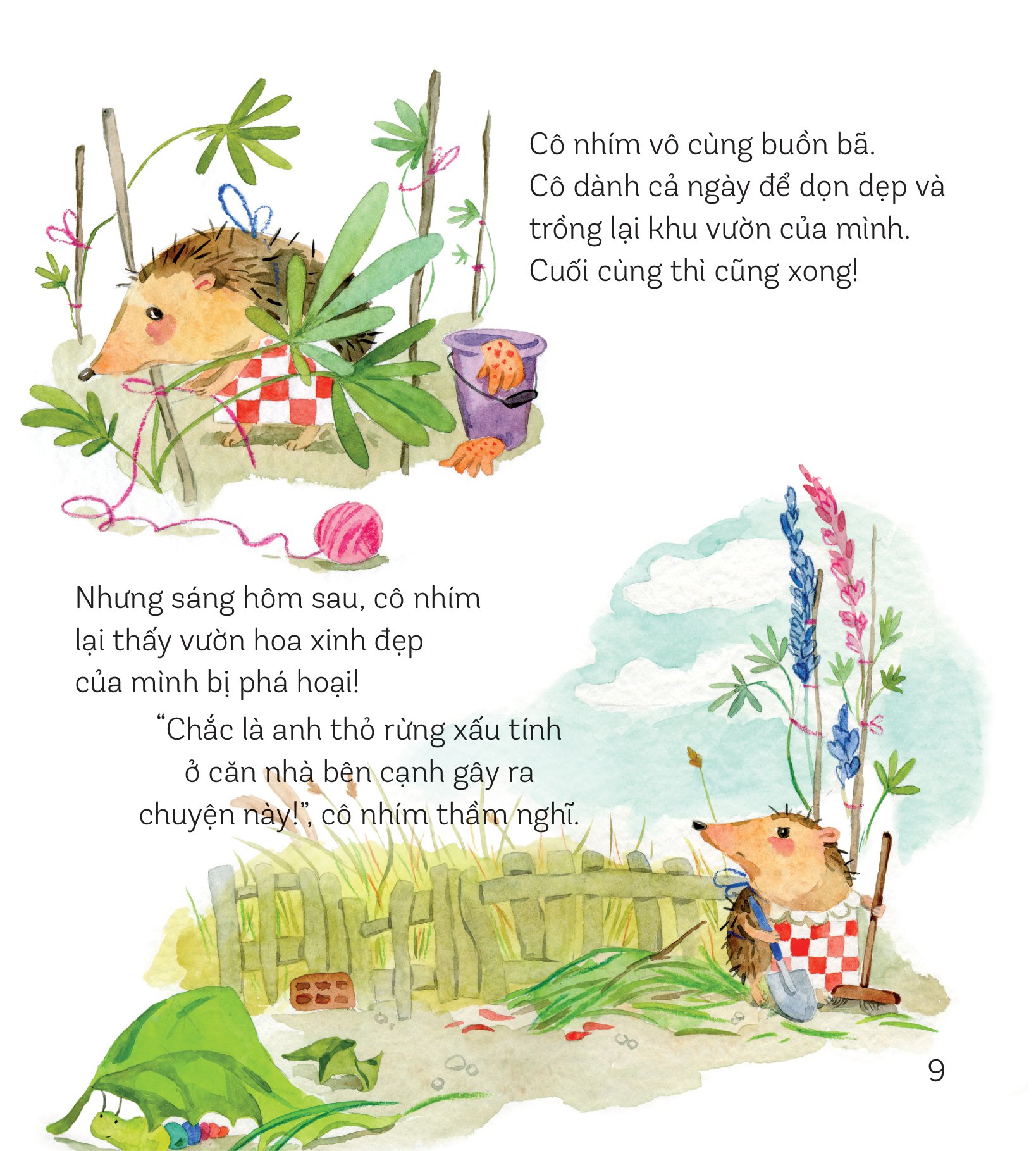 storytime - truyện hay phát triển trí tuệ - ai phá vườn hoa của cô nhím?