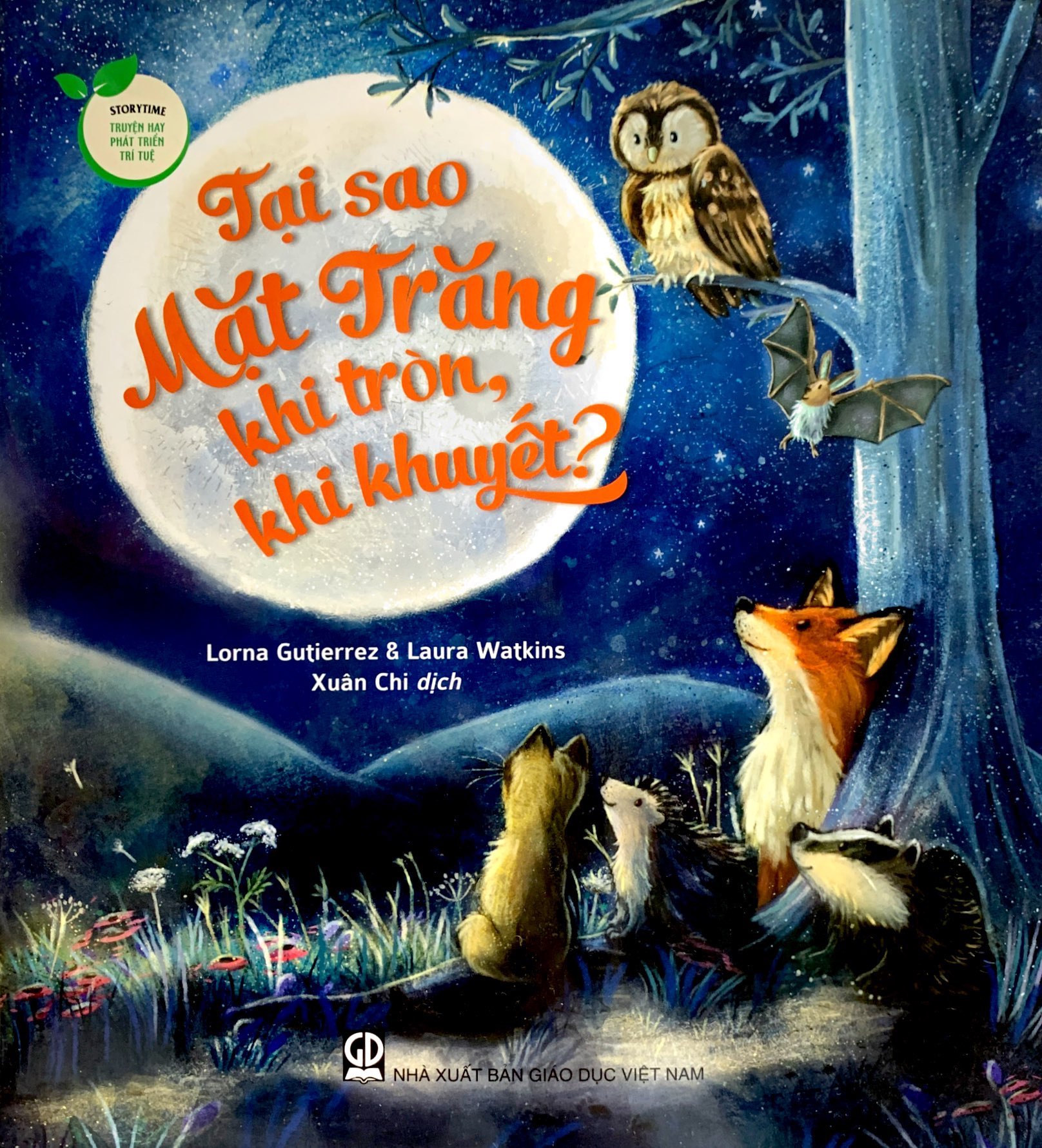 storytime - truyện hay phát triển trí tuệ - tại sao mặt trăng khi tròn, khi khuyết?