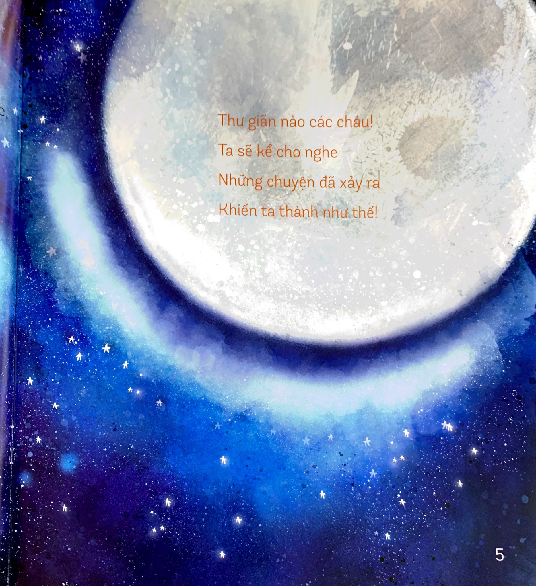 storytime - truyện hay phát triển trí tuệ - tại sao mặt trăng khi tròn, khi khuyết?