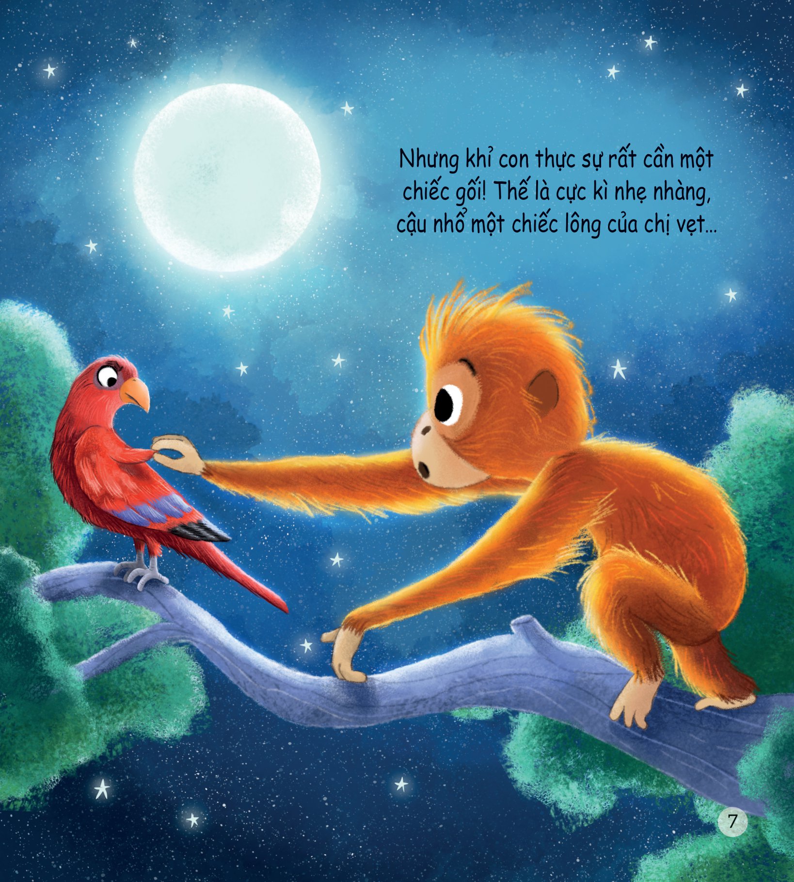 storytime - truyện hay rèn luyện kĩ năng - chiếc gối hoàn hảo của khỉ con