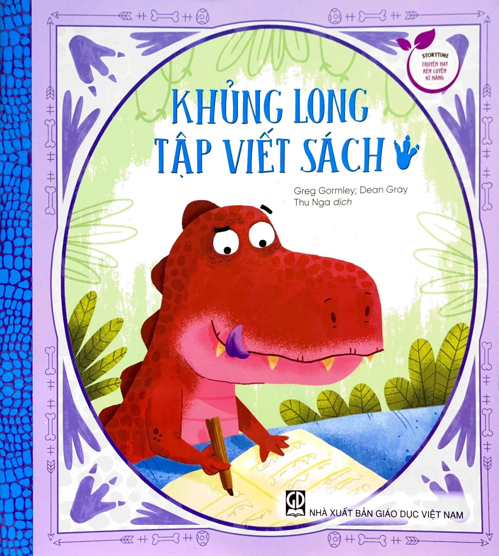 storytime - truyện hay rèn luyện kĩ năng - khủng long tập viết sách