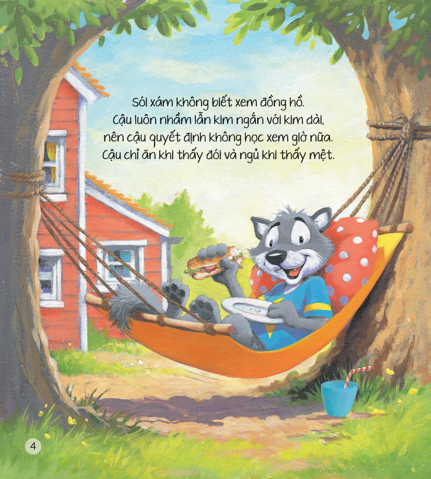 storytime - truyện hay rèn luyện kĩ năng - sói xám đã biết xem giờ