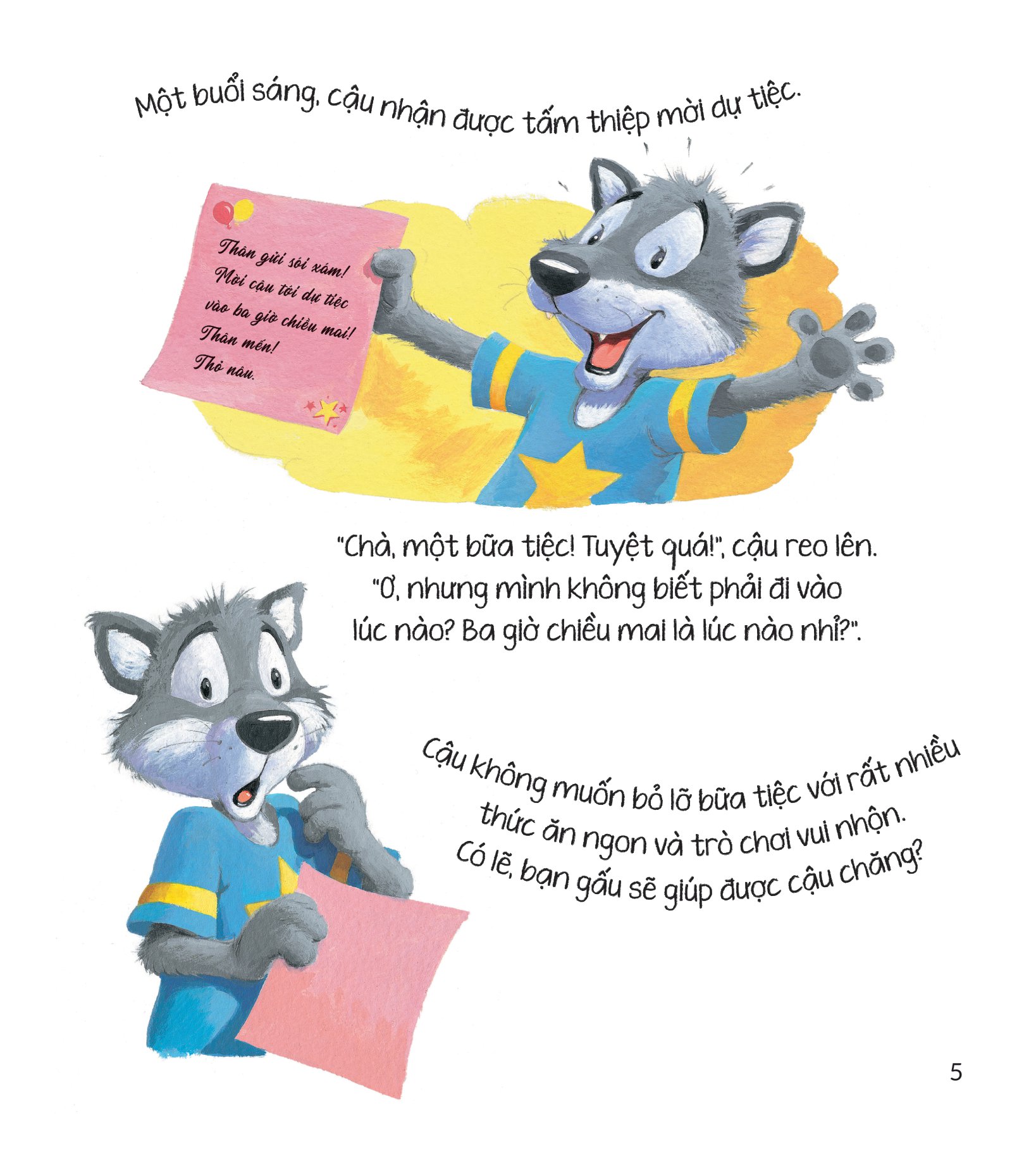 storytime - truyện hay rèn luyện kĩ năng - sói xám đã biết xem giờ