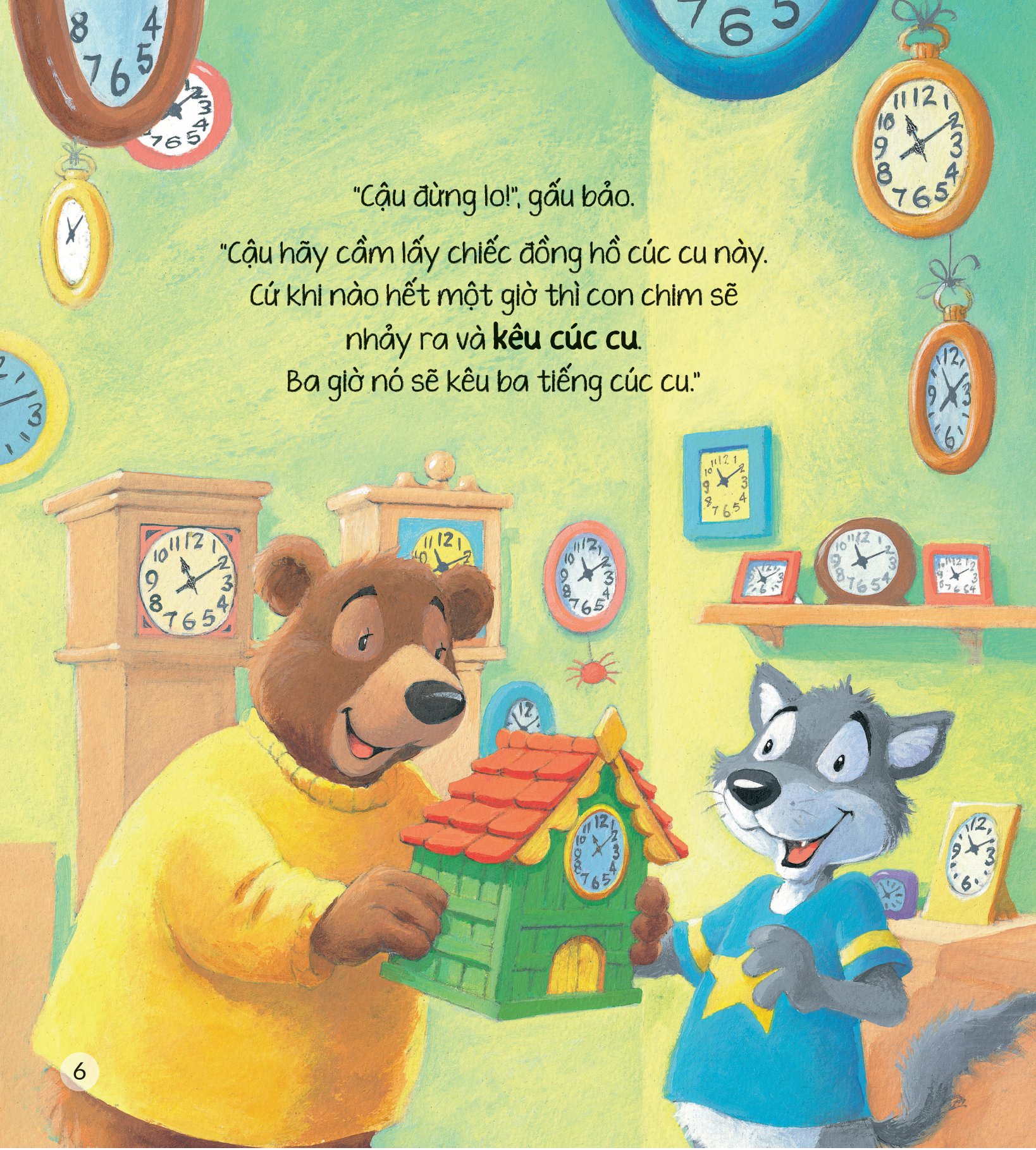 storytime - truyện hay rèn luyện kĩ năng - sói xám đã biết xem giờ