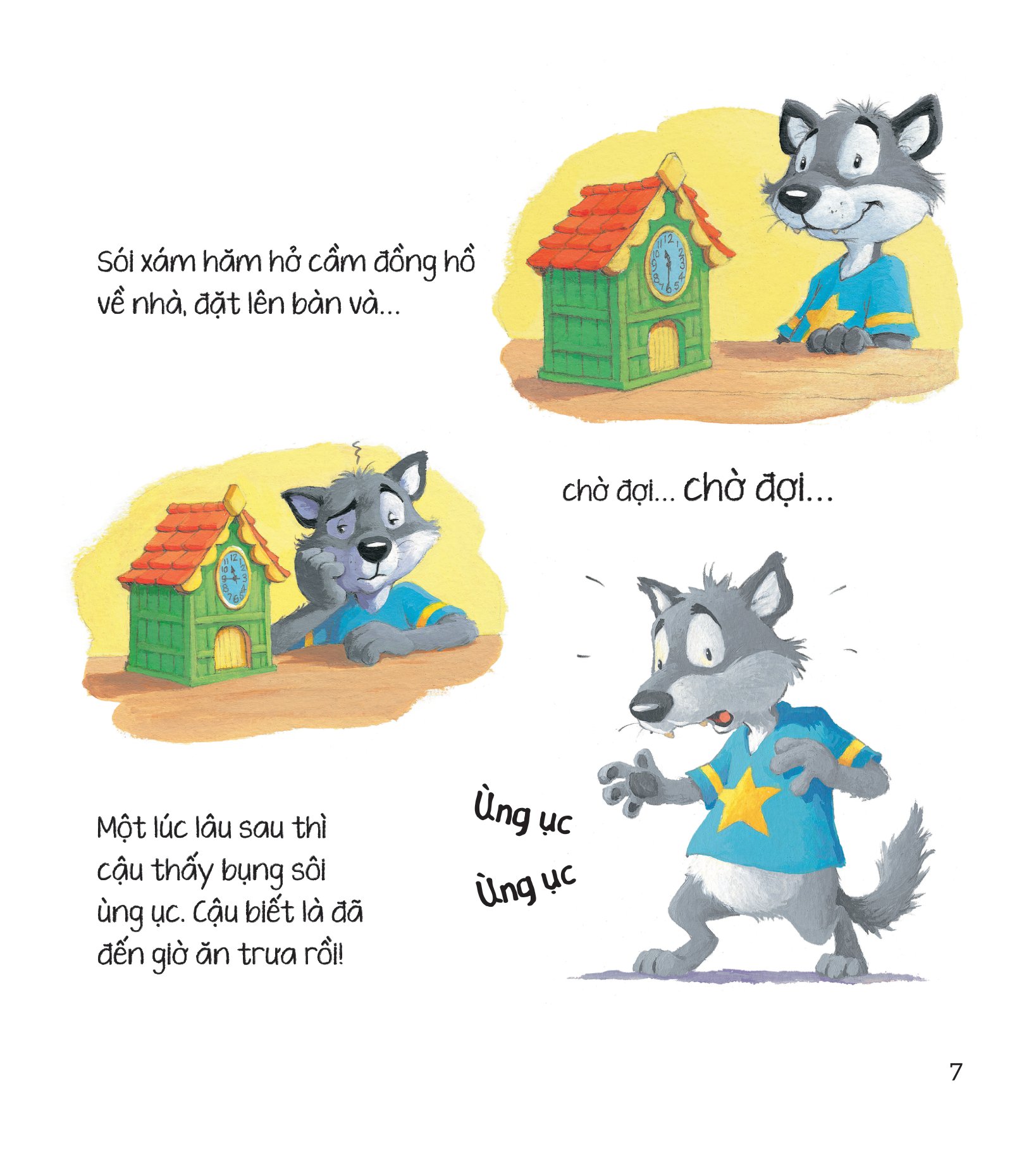 storytime - truyện hay rèn luyện kĩ năng - sói xám đã biết xem giờ