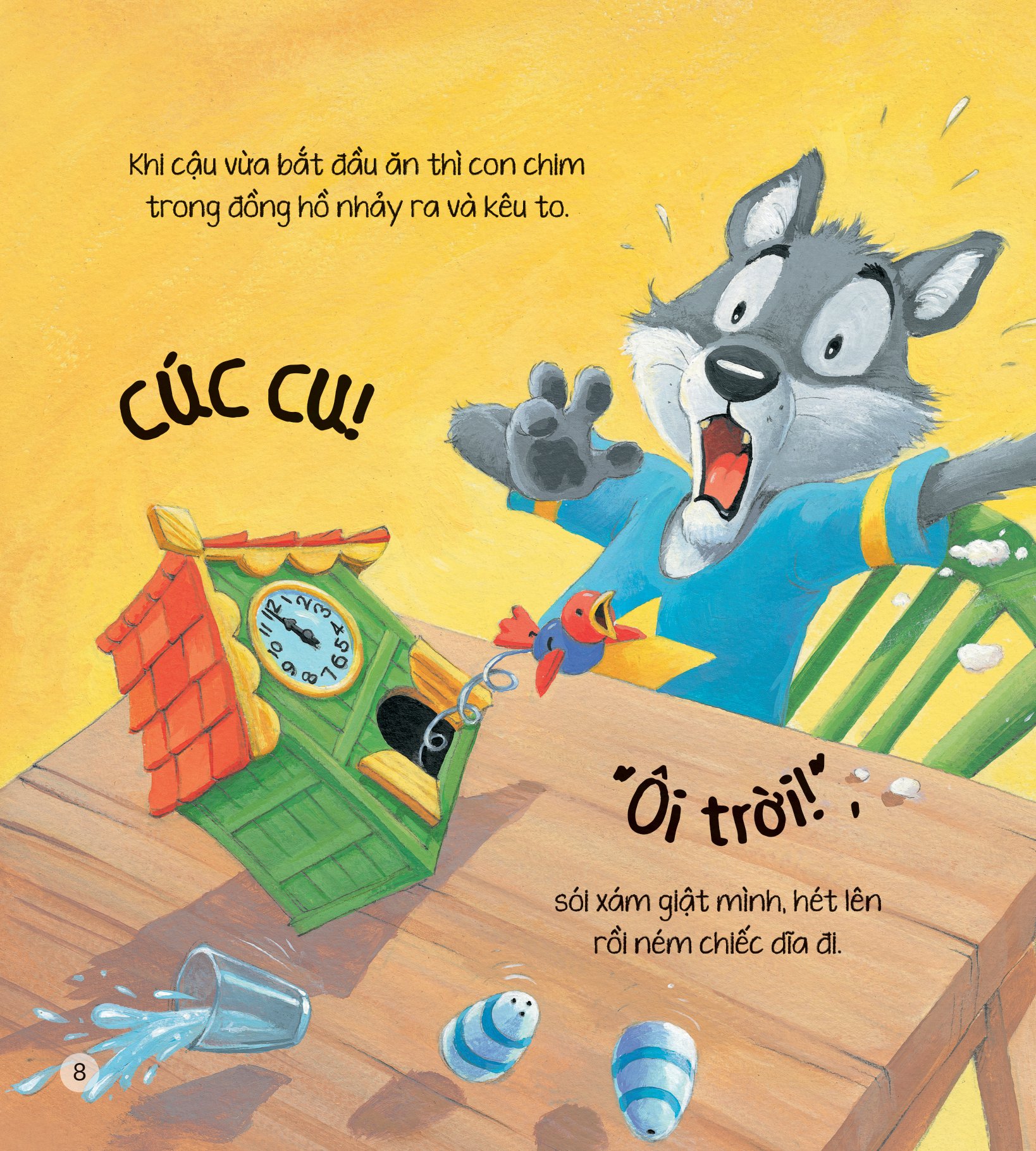 storytime - truyện hay rèn luyện kĩ năng - sói xám đã biết xem giờ