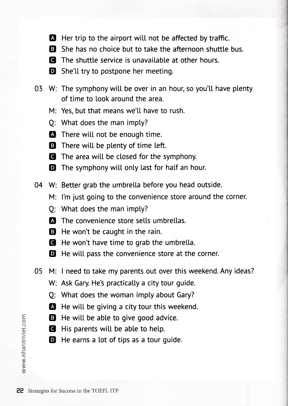 strategies for sucess in the toefl itp (kèm cd)