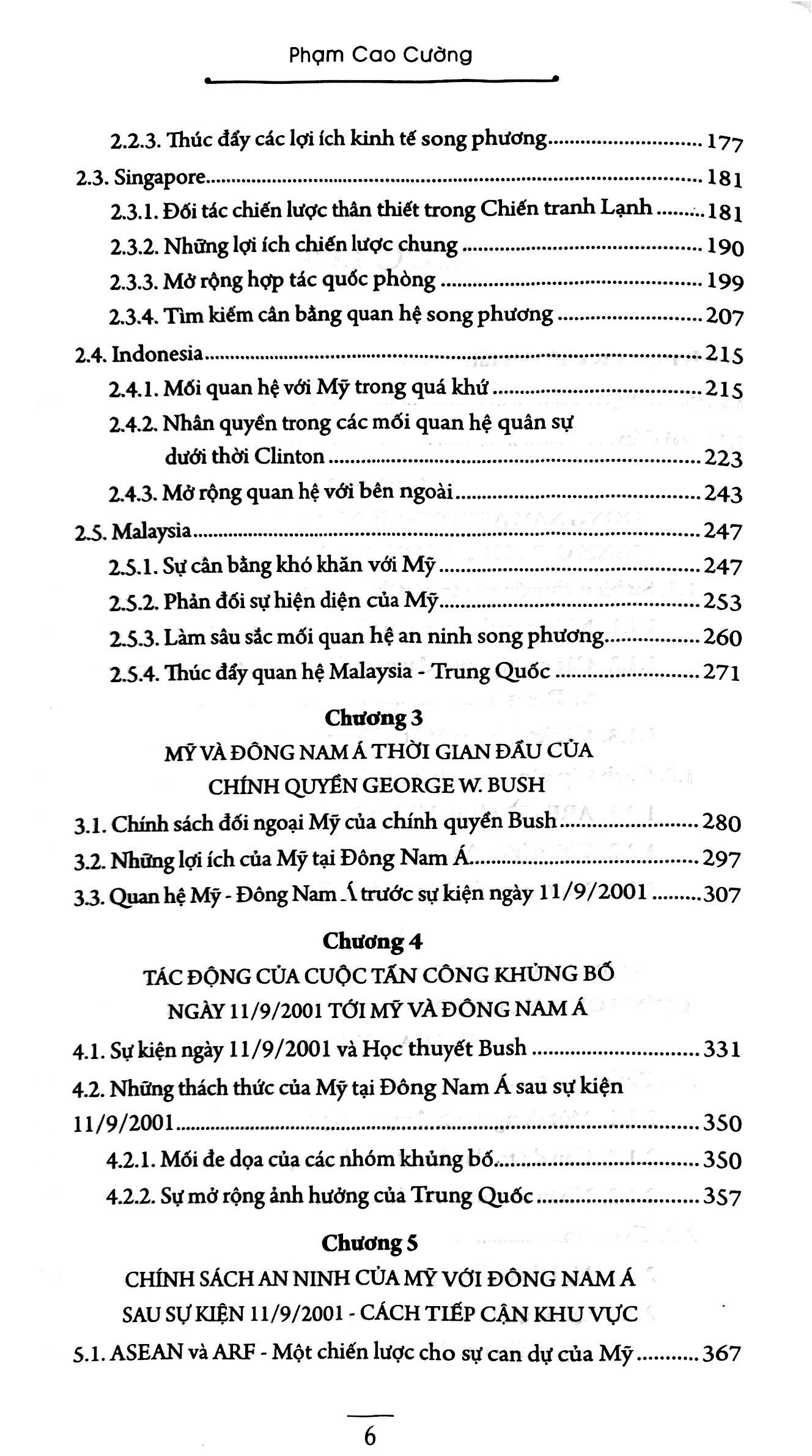 sự can dự an ninh của mỹ với đông nam á dưới thời chính quyền bill clinton và george w.bush