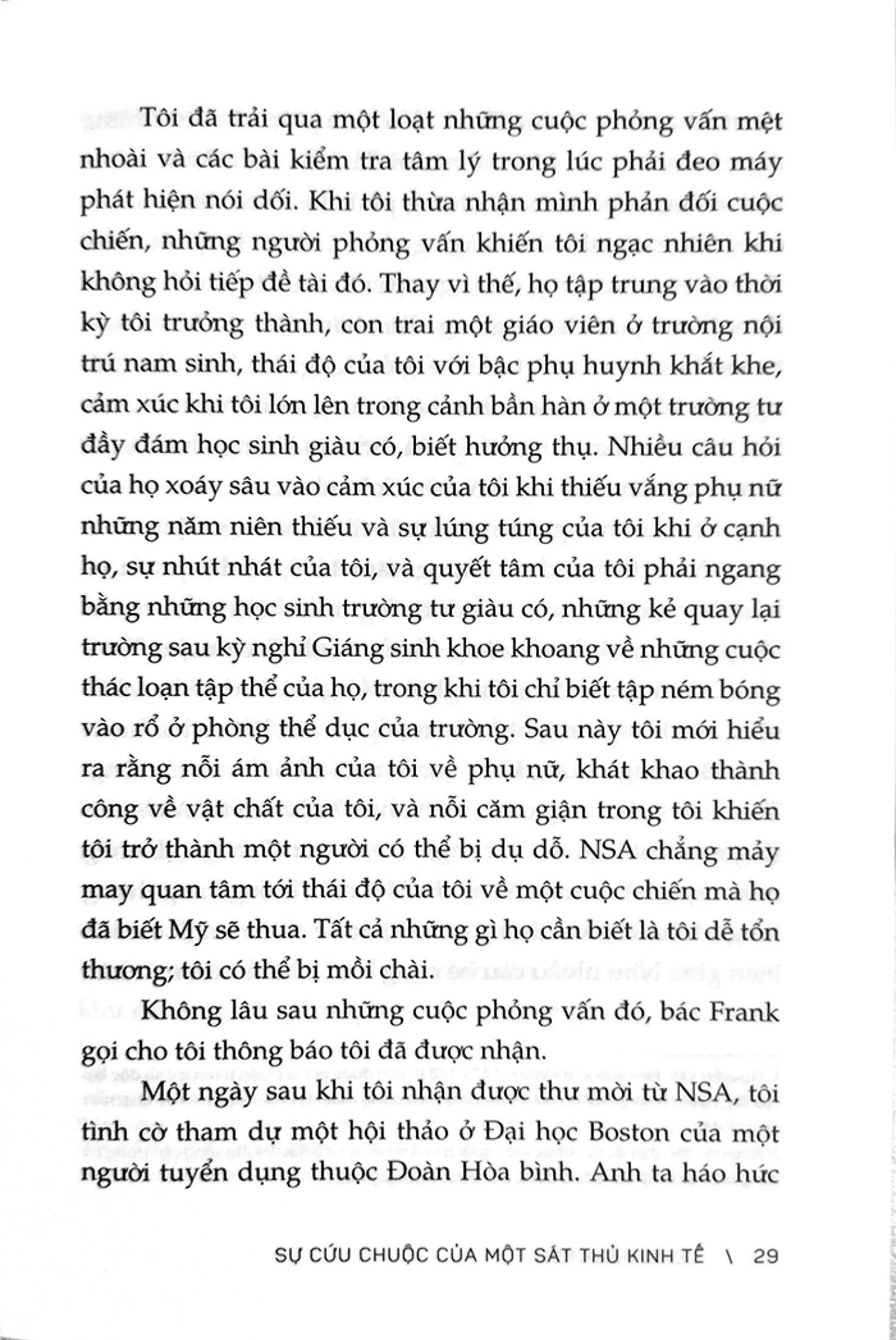 sự cứu chuộc một sát thủ kinh tế