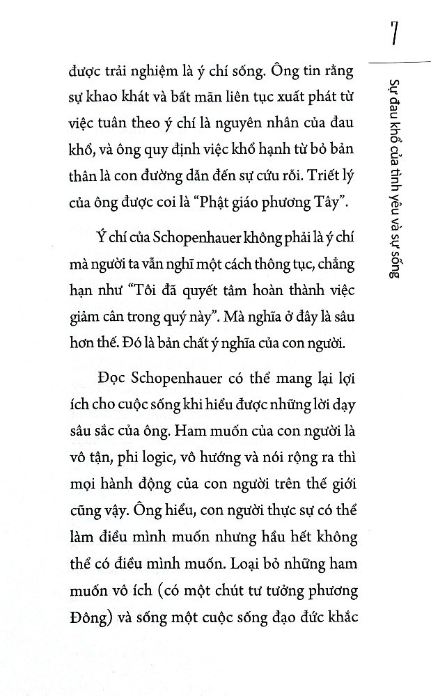 sự đau khổ của tình yêu và sự sống
