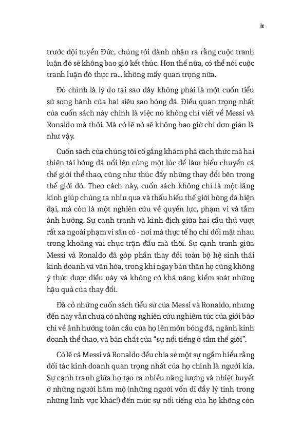sự đối đầu của hai cầu thủ vĩ đại và kỷ nguyên tái tạo bóng đá thế giới - messi vs. ronaldo
