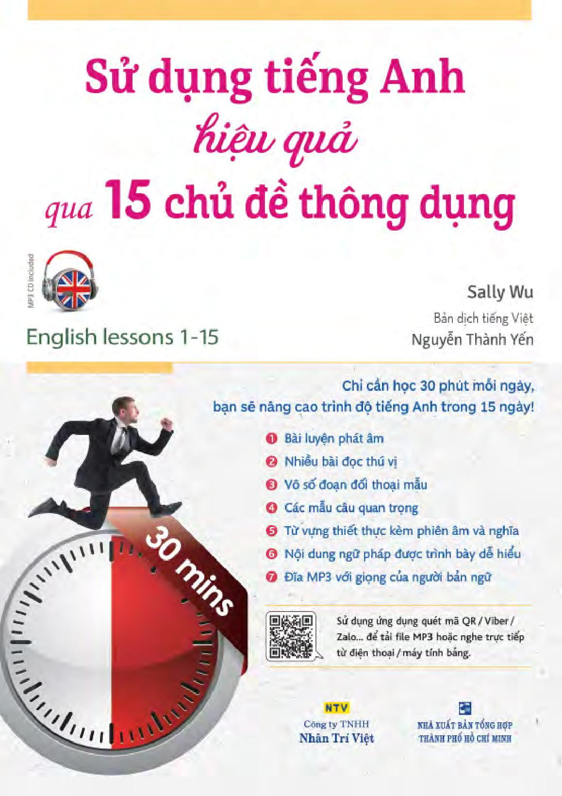 sử dụng tiếng anh hiệu quả qua 15 chủ đề thông dụng (kèm 1 đĩa mp3)