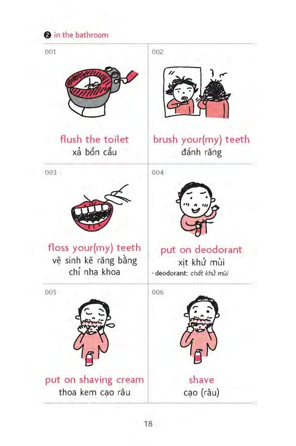 sử dụng tiếng anh trong sinh hoạt thường ngày từ sáng đến tối