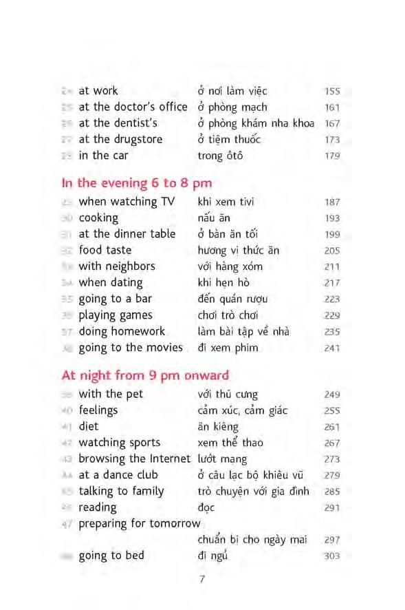 sử dụng tiếng anh trong sinh hoạt thường ngày từ sáng đến tối