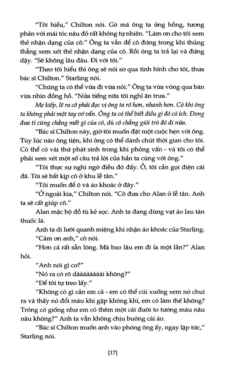 sự im lặng của bầy cừu (tái bản 2019)