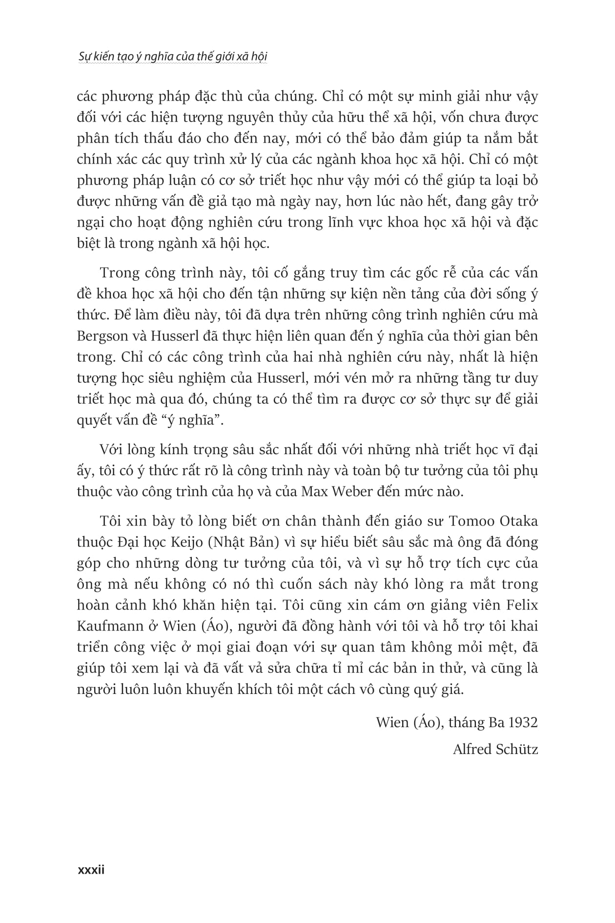 Su Kien Tao Y Nghia Cua The Gioi Xa Hoi - Der Sinnhafte Aufbau Der Sozialen Welt