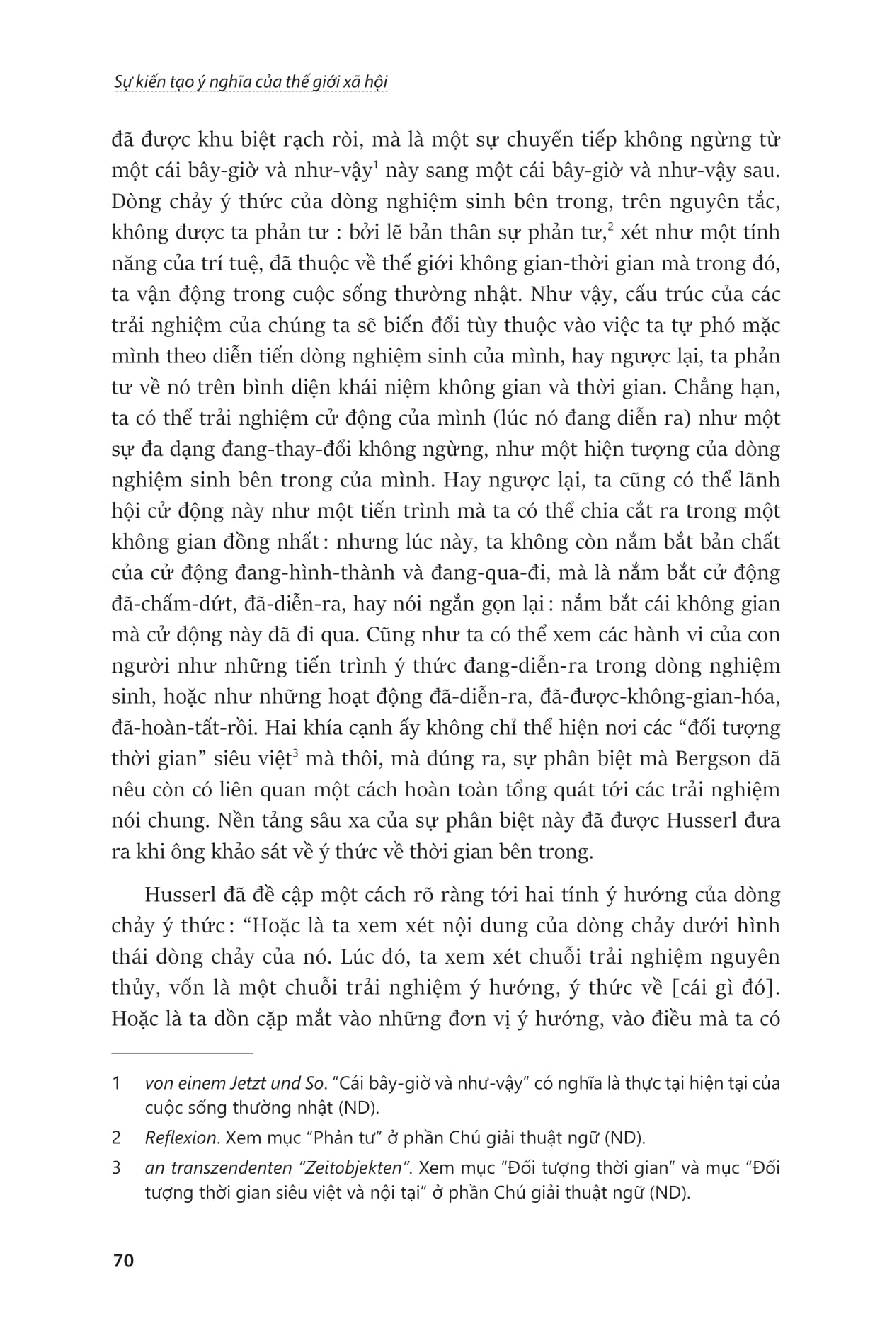 Su Kien Tao Y Nghia Cua The Gioi Xa Hoi - Der Sinnhafte Aufbau Der Sozialen Welt