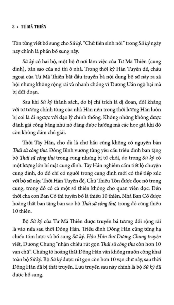 sử ký bản kỷ - bìa cứng