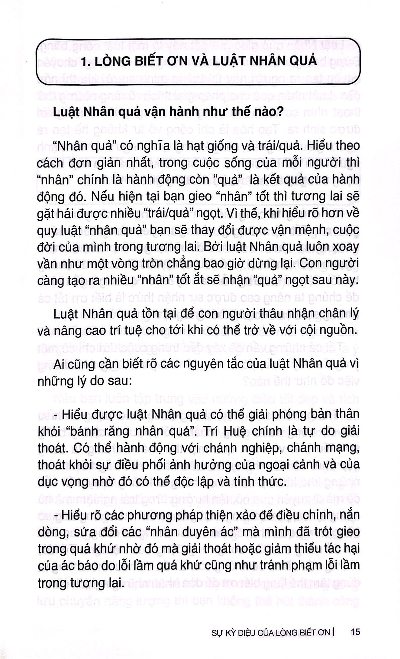 sự kỳ diệu của lòng biết ơn