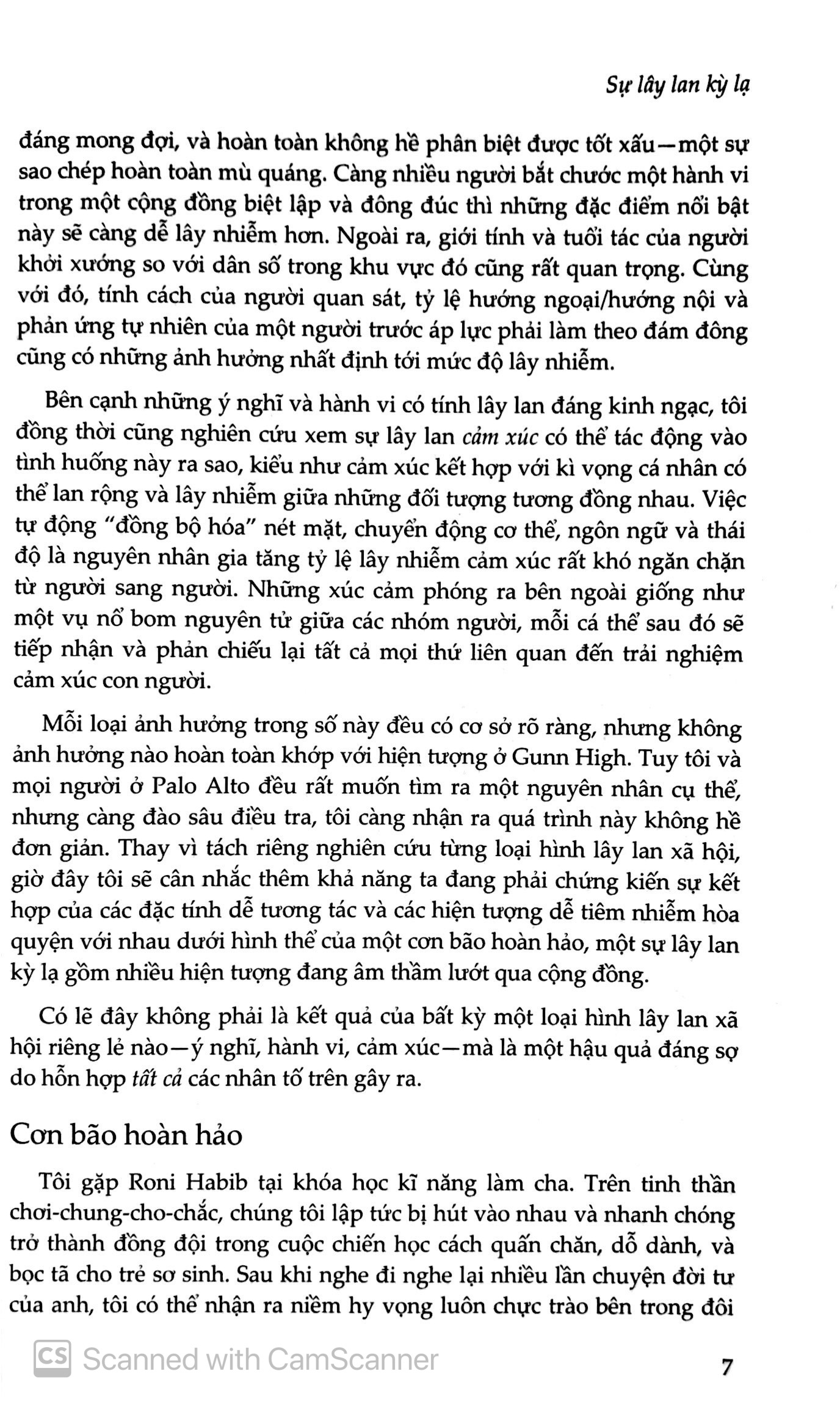 sự lây lan kỳ lạ