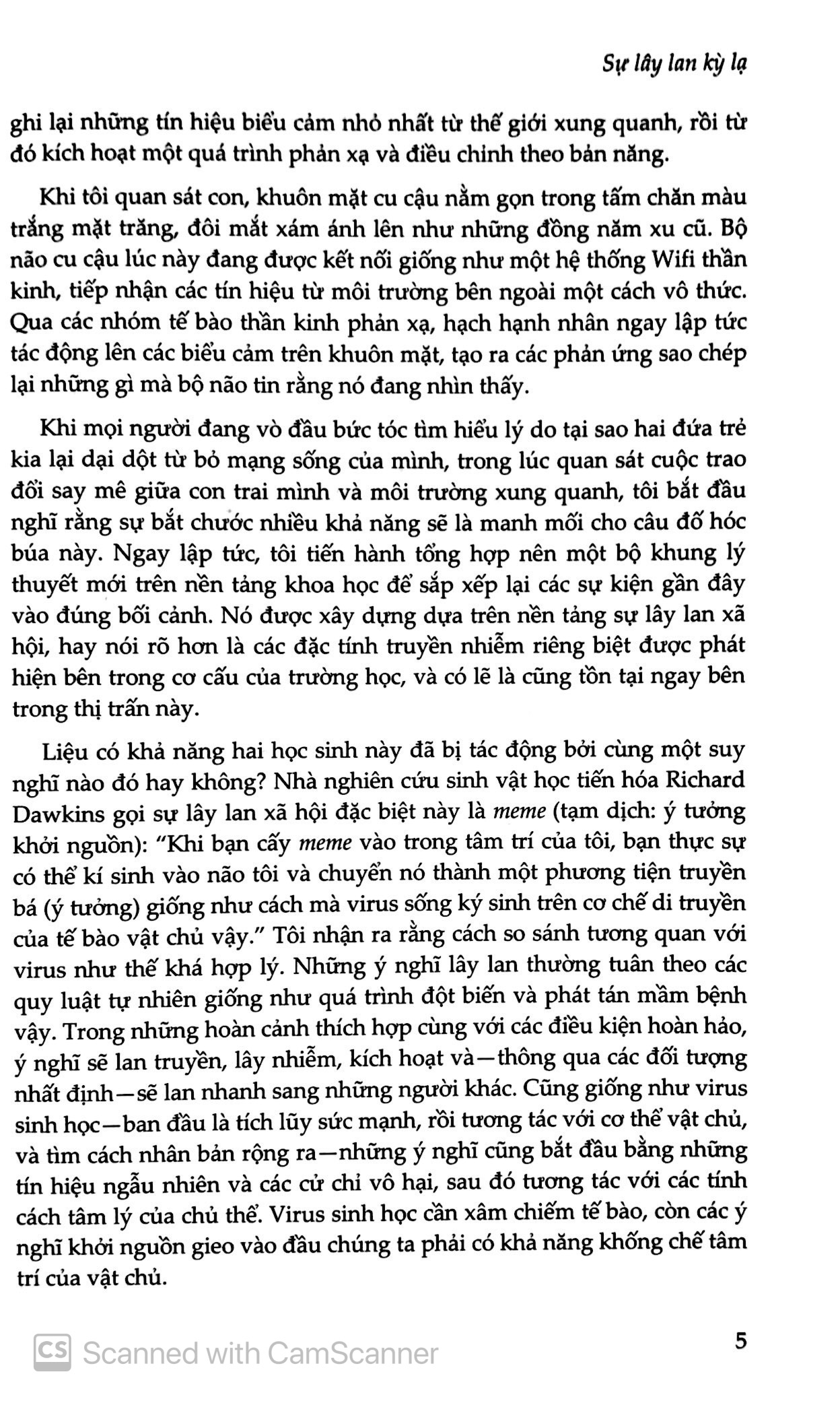 sự lây lan kỳ lạ