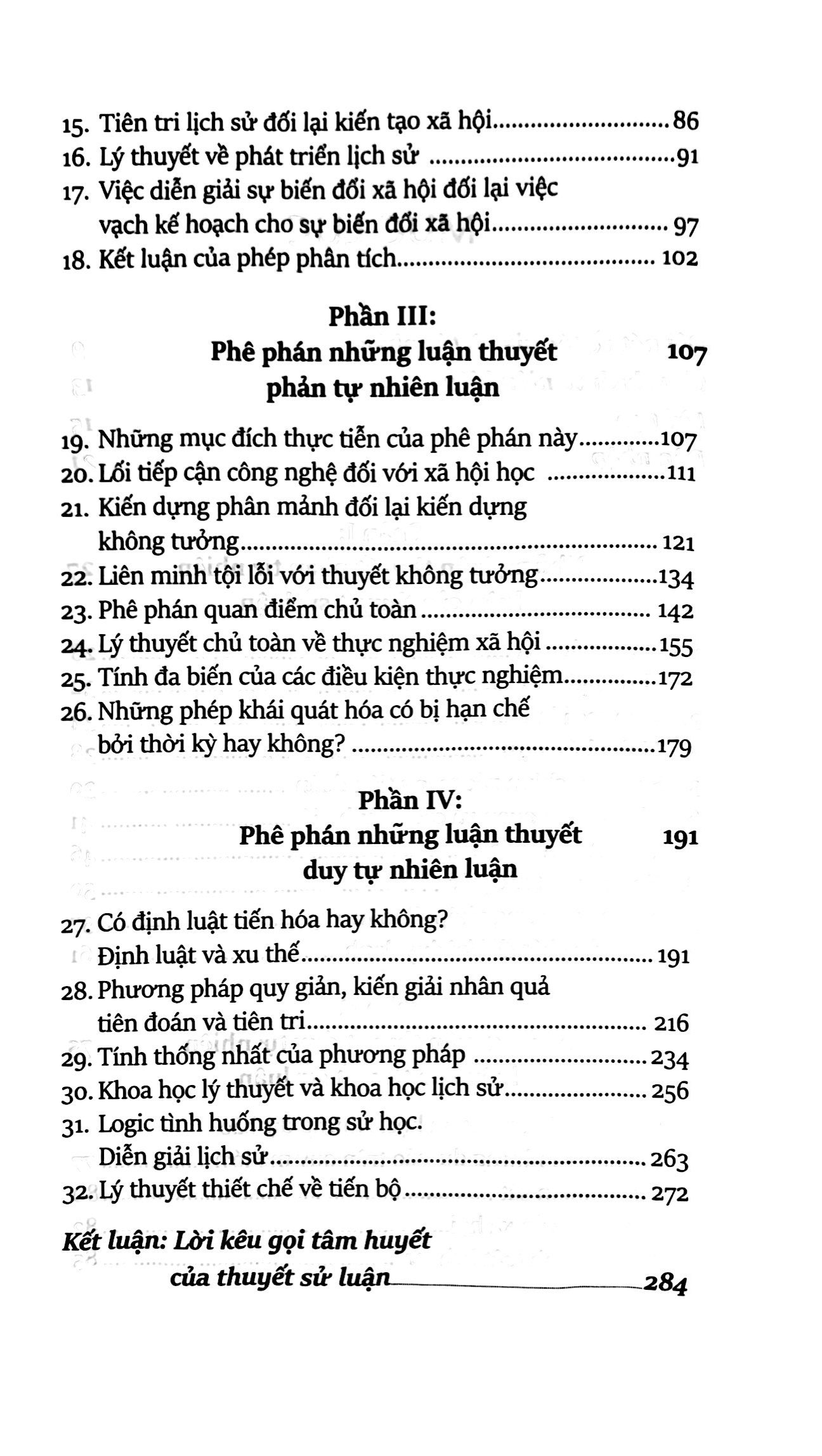 sự nghèo nàn của thuyết sử luận - the poverty of historicism