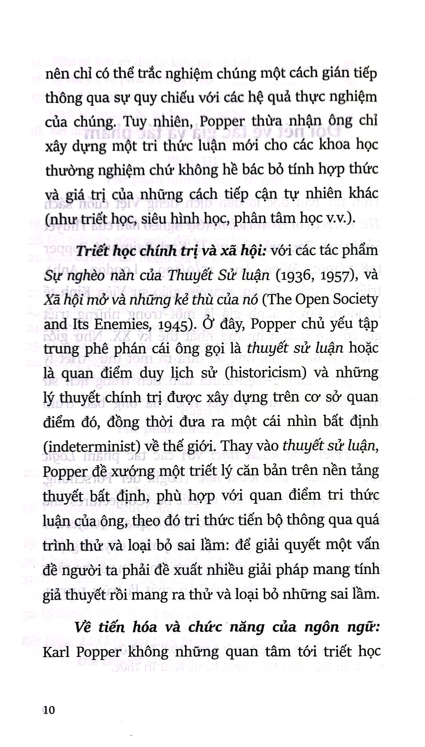 sự nghèo nàn của thuyết sử luận - the poverty of historicism