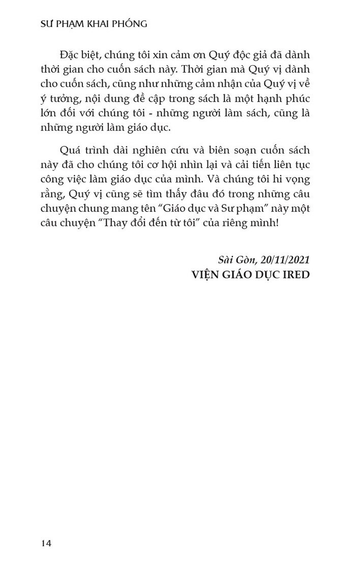 sư phạm khai phóng - thế giới, việt nam và tôi - bìa cứng