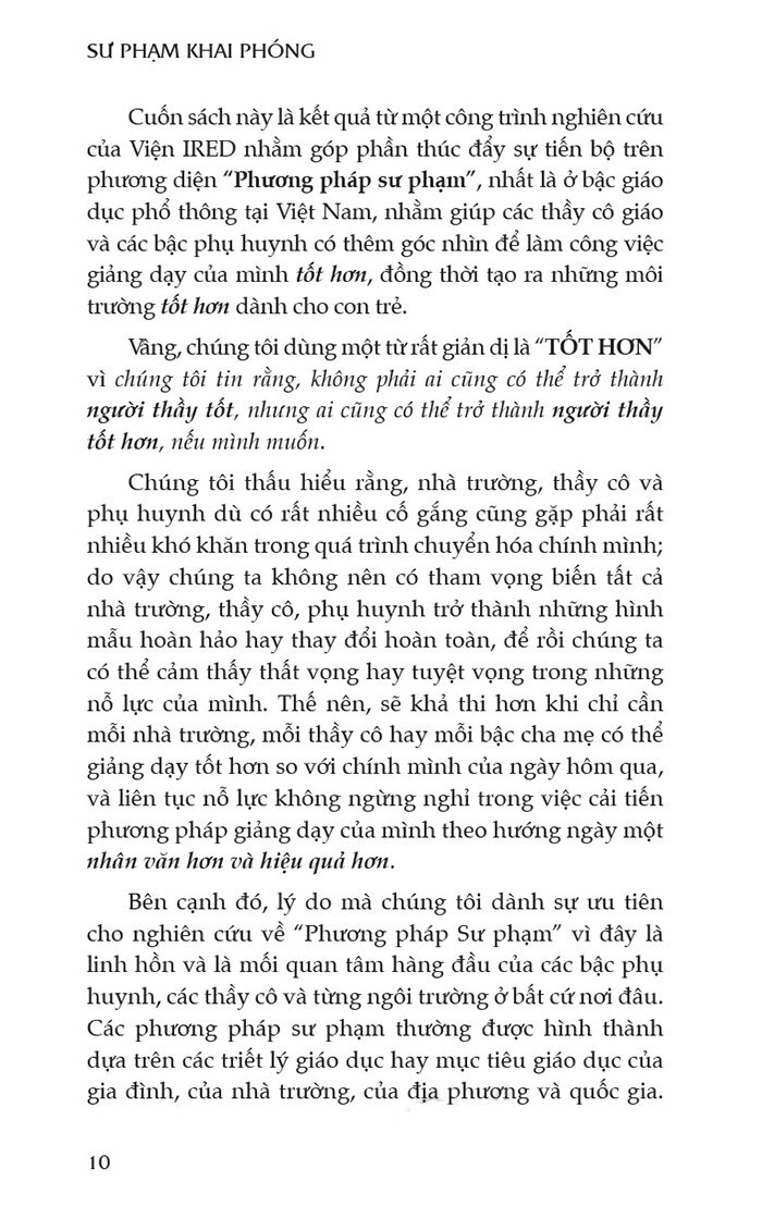 sư phạm khai phóng - thế giới, việt nam và tôi - bìa cứng