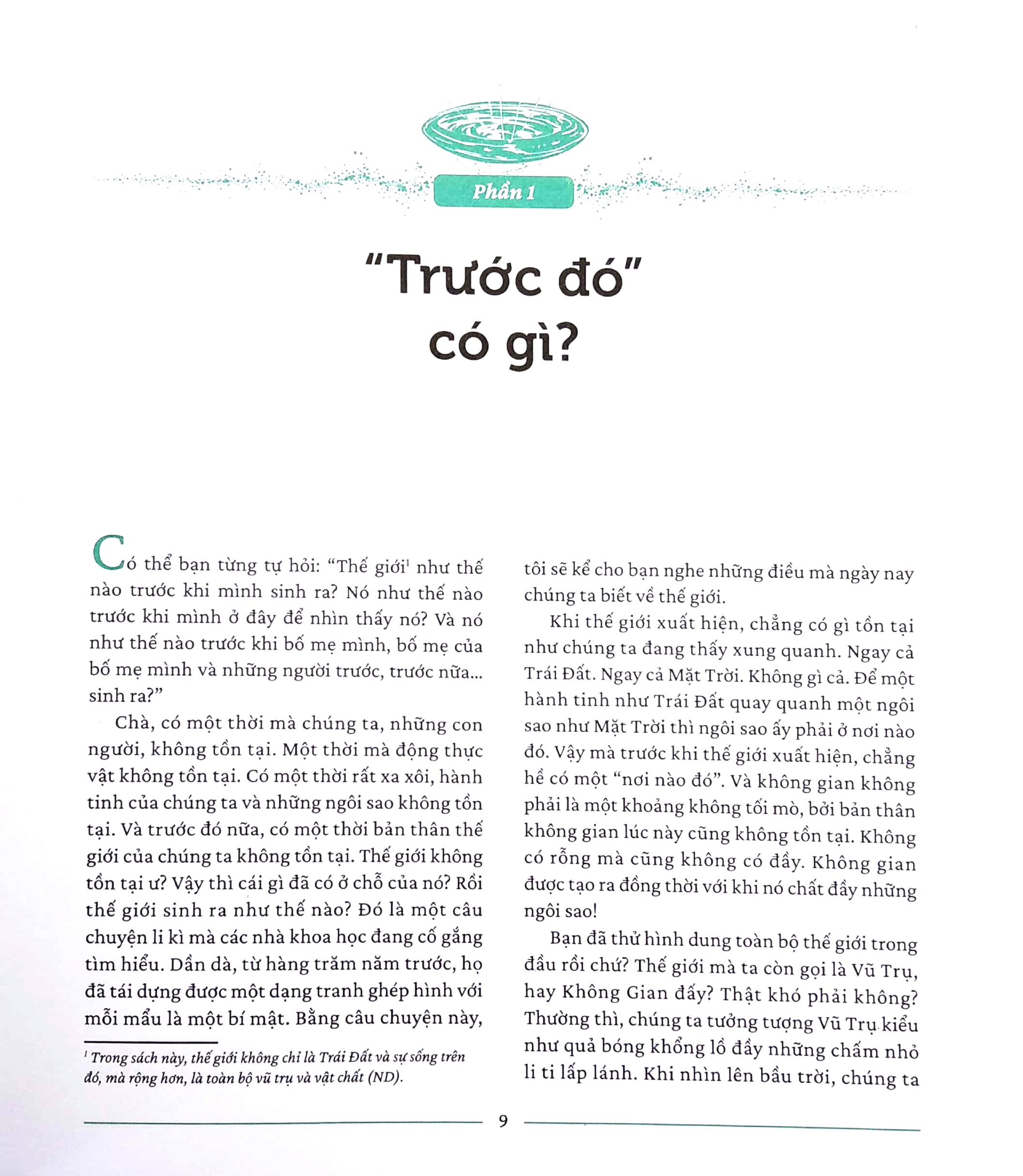 sự sinh thành thế giới - lịch sử hình thành vũ trụ, trái đất và muôn loài