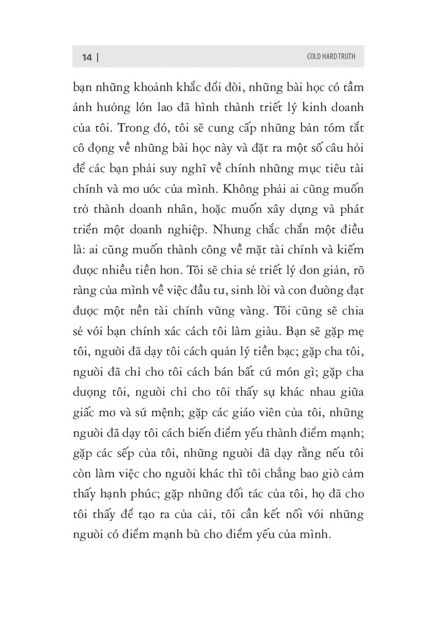 sự thật trần trụi về kinh doanh, cuộc sống và tiền bạc