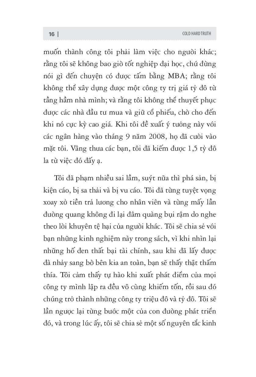 sự thật trần trụi về kinh doanh, cuộc sống và tiền bạc