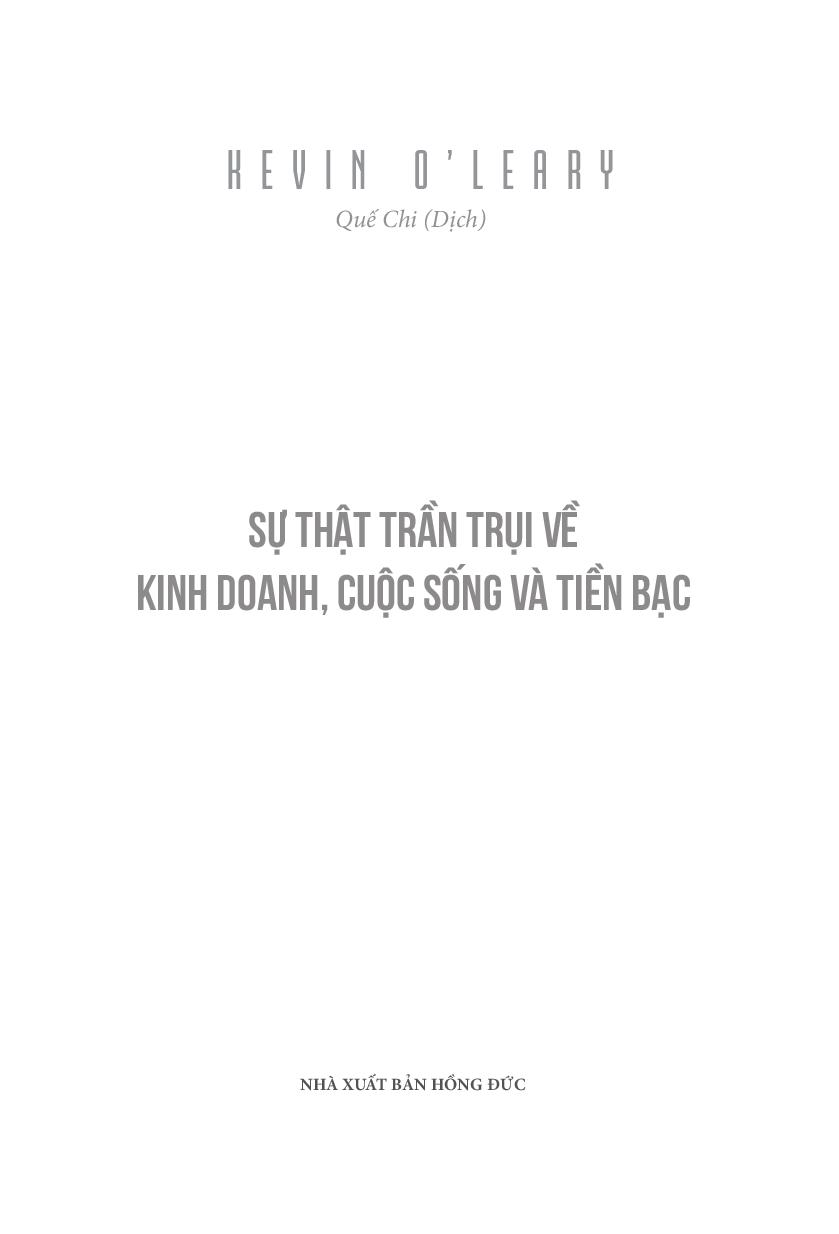 sự thật trần trụi về kinh doanh, cuộc sống và tiền bạc