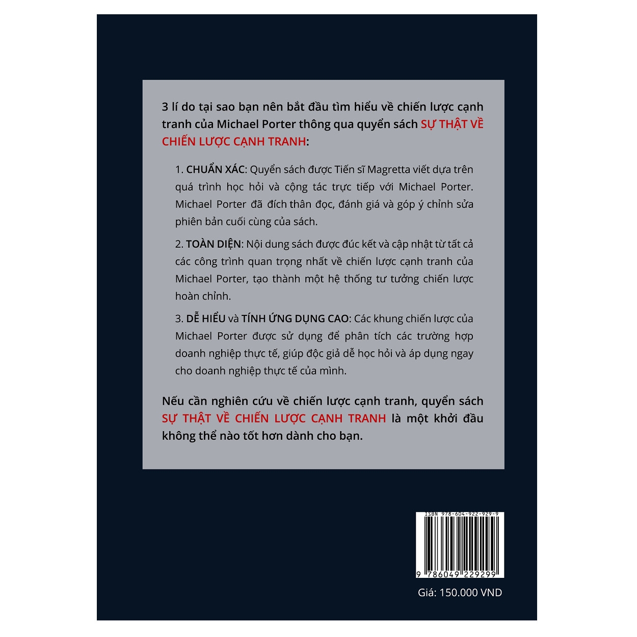 sự thật về chiến lược cạnh tranh - sách được đích thân michael porter thẩm duyệt